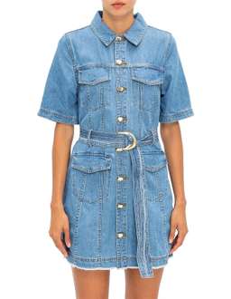 Aje Allegro Denim Dress Blue Size 8 for rent on The Volte - image 1
