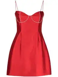 Rachel Gilbert Rozalia Mini Dress Red  Size 6 for rent on The Volte - image 3