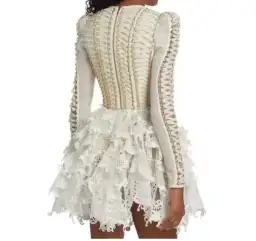 Zimmermann Coaster Corset Laced Dress in Natural Size 0/ Au 8 for rent on The Volte - image 3