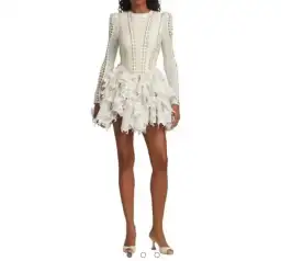 Zimmermann Coaster Corset Laced Dress in Natural Size 0/ Au 8 for rent on The Volte - image 2