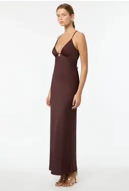 Manning Cartell Time To Shine Slip Dress In Truffle Size 4 for rent on The Volte - image 3