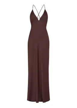 Manning Cartell Time To Shine Slip Dress In Truffle Size 4 for rent on The Volte - image 5