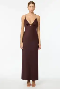 Manning Cartell Time To Shine Slip Dress In Truffle Size 4 for rent on The Volte - image 1