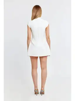 Odd Muse The Ultimate Muse Cap Sleeve Mini Dress White Size S / AU 8 for rent on The Volte - image 3