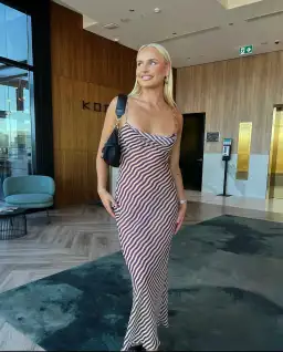 Rat And Boa Assisi Dress Print/Dark Purple Size S/Au 8