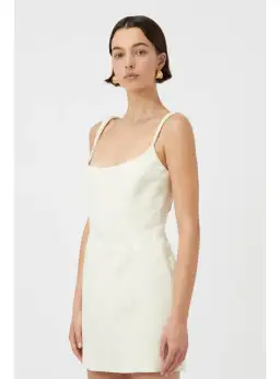 Camilla & Marc Malla Mini Dress in Cream Size AU 10 for rent on The Volte - image 2