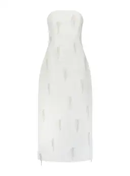 Odd Muse The Ultimate Muse Embellished Midi Dress White Size AU 8 for rent on The Volte - image 3