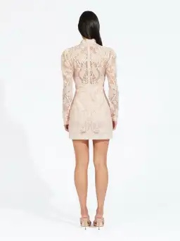 Alice McCall Floral Vine Mini Dress Chai Latte Size 8 for rent on The Volte - image 3