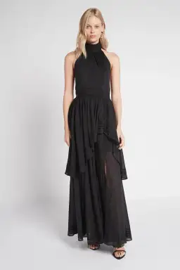 Aje Bungalow Sienna Dress Black Size 4  for rent on The Volte - image 1