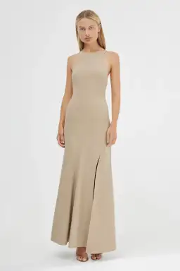 Significant Other Aisling Backless Dress in Latte Size 10