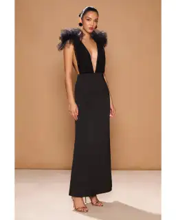 Sonya Moda Como Gown Noir Size AU 8 for rent on The Volte - image 2