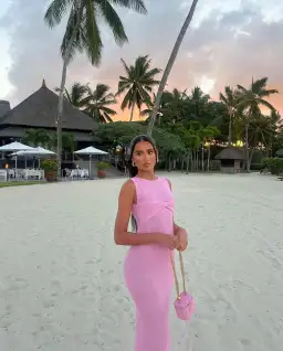 I Am Delilah Giselle Maxi Dress Raspberry Pink Size S / AU 8 for rent on The Volte - image 2