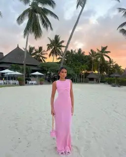 I Am Delilah Giselle Maxi Dress Raspberry Pink Size S / AU 8 for rent on The Volte - image 3