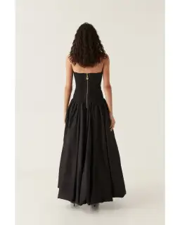 Aje Violette Bubble Hem Maxi Dress Black Size AU 6 for rent on The Volte - image 4
