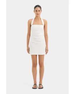 Sir The Label Noemi Halter Mini Dress Ivory Size 0 / AU 6
