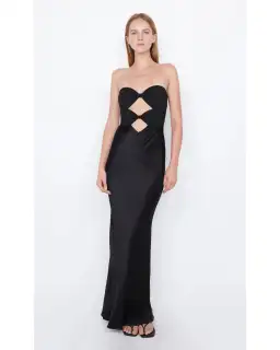 Bec & Bridge Halle Strapless Dress In Black Size S / AU 8