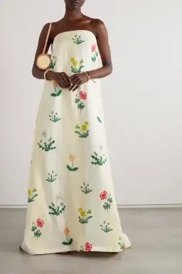 Oroton Poppy Print Gown Cream Floral 10  for rent on The Volte - image 5