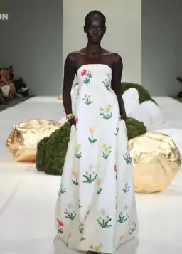 Oroton Poppy Print Gown Cream Floral 10  for rent on The Volte - image 9