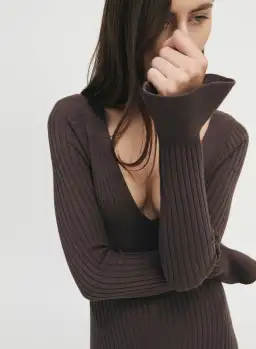 Anna Quan Larissa Dress Chocolate Size AU 8 for rent on The Volte - image 4