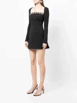Rachel Gilbert Stella Mini Dress Black Size 8
