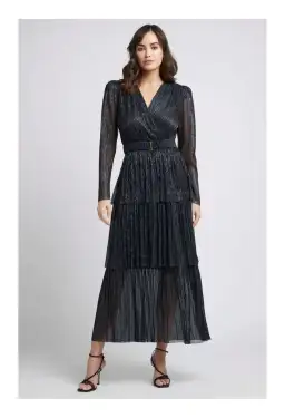 Sheike All That Sparkles Dress Black Size 12