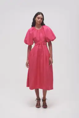 Aje Mimosa Cutout Midi Dress Hot Pink Size 6 for rent on The Volte - image 1