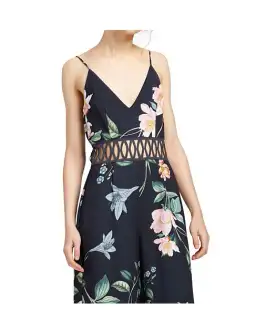 Keepsake Whispers Jumpsuit Navy garden Floral Size M/ AU 10 for rent on The Volte - image 4