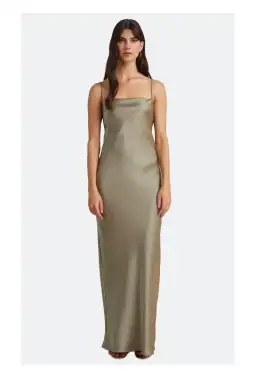 Bec & Bridge The Dreamer Tie Maxi Dress Green Size 6 for rent on The Volte - image 3