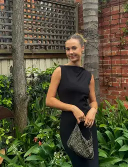 Effie Kats Verona Gown Black Size M / AU 10 for rent on The Volte - image 6