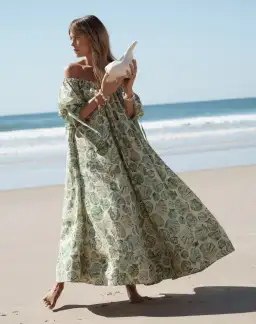 Odet Seashell Gown Pistachio Size 12 for rent on The Volte - image 1