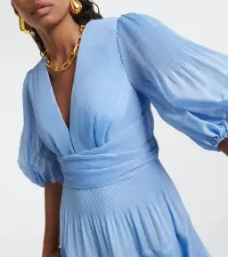 Zimmermann Pleated Midi Dress Jacaranda Size 2 / AU 12 for rent on The Volte - image 2