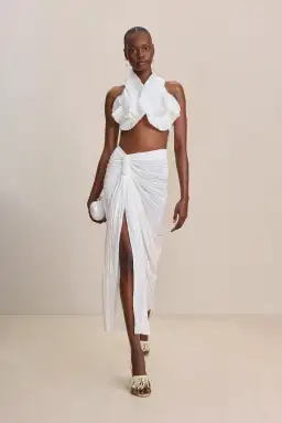 Cult Gaia Adilia Top and Sonoma Skirt Set Off White Size 6 for rent on The Volte - image 1