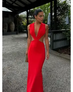 Effie Kats Valencia Gown Red Size XS / AU 6 for rent on The Volte - image 2