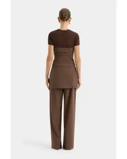 Sir The Label Bromley Bodice and Mini Skirt in Set Chocolate Size AU 10 for rent on The Volte - image 2