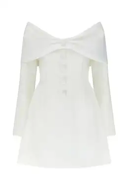 Odd Muse The Ultimate Muse Bow Mini Dress White Size AU 8 for rent on The Volte - image 5