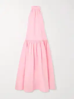 STAUD Marlowe Bow Gown in Pink Size AU 10  for rent on The Volte - image 3