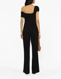 Roland Mouret Asymmetric Twist Stretch Cady Jumpsuit Size 8 for rent on The Volte - image 3