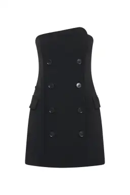 Camilla and Marc Izola Tailored Mini Dress Black Size 14 for rent on The Volte - image 3