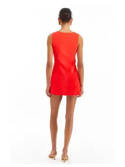 Amanda Uprichard Kya Romper Red Size 8 for rent on The Volte - image 2