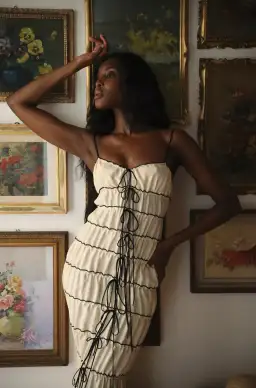 Mirror Palais Tunnel Ruffle Gown Shell Size 8 for rent on The Volte - image 8