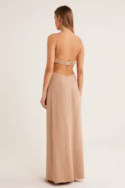 Rumer Playa Maxi Dress Nude Size 8 for rent on The Volte - image 3