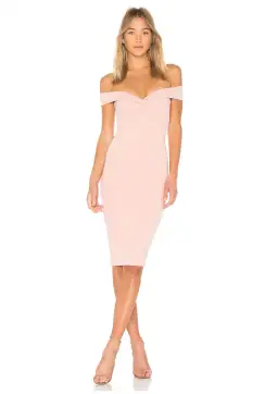 Nookie Dolly Midi Dress in Blush Size 8 for rent on The Volte - image 1