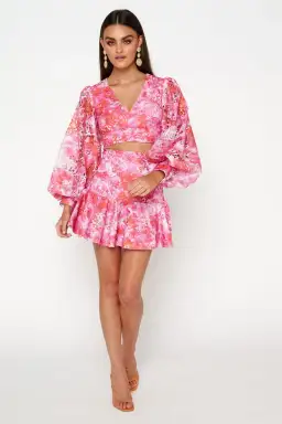 Mossman The Wonderland Top Multi Floral Size 8