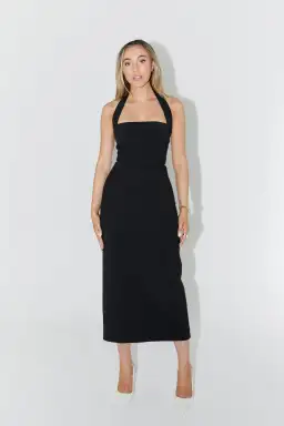 Odd Muse Ultimate Muse Halter Neck Midi Dress Navy Size 10 for rent on The Volte - image 2