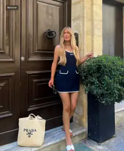 Odd Muse Ultimate Muse Tennis Mini Dress Navy Size 10 for rent on The Volte - image 1