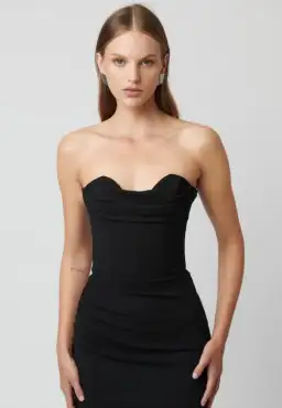 Effie Kats Rozela Dress Black Size AU 10 for rent on The Volte - image 2