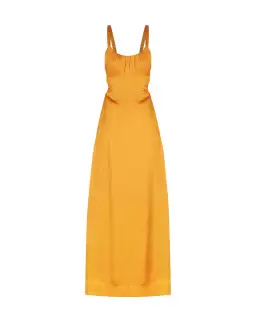 Hansen and Gretel Carlos Maxi Dress in Orange Size Medium / AU 10 for rent on The Volte - image 3