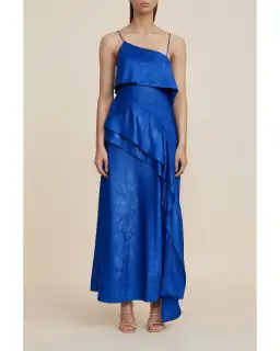 Acler Harley Midi Dress Regal Blue Size AU 14 for rent on The Volte - image 1