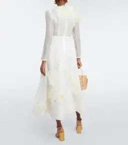 Zimmermann Matchmaker Daisy Midi Dress Ivory Size 2 / AU 12 for rent on The Volte - image 2