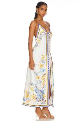 Zimmermann Halcyon Slip Dress Orange/Blue Floral Size 2 / AU 12 for rent on The Volte - image 2
